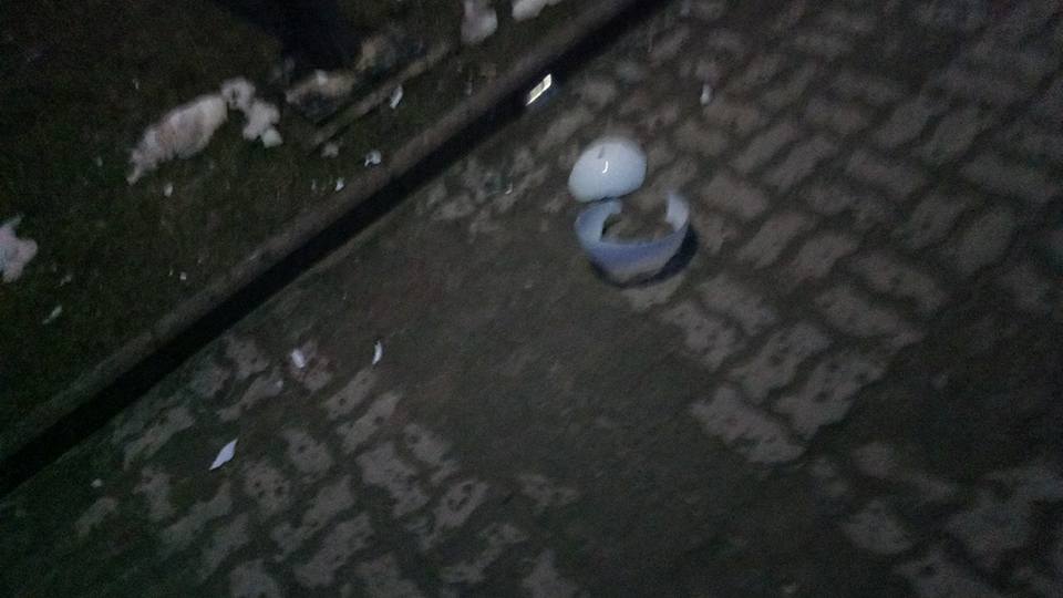 “Стадо дебілів” розбило ліхтар на бульварі в Нововолинську